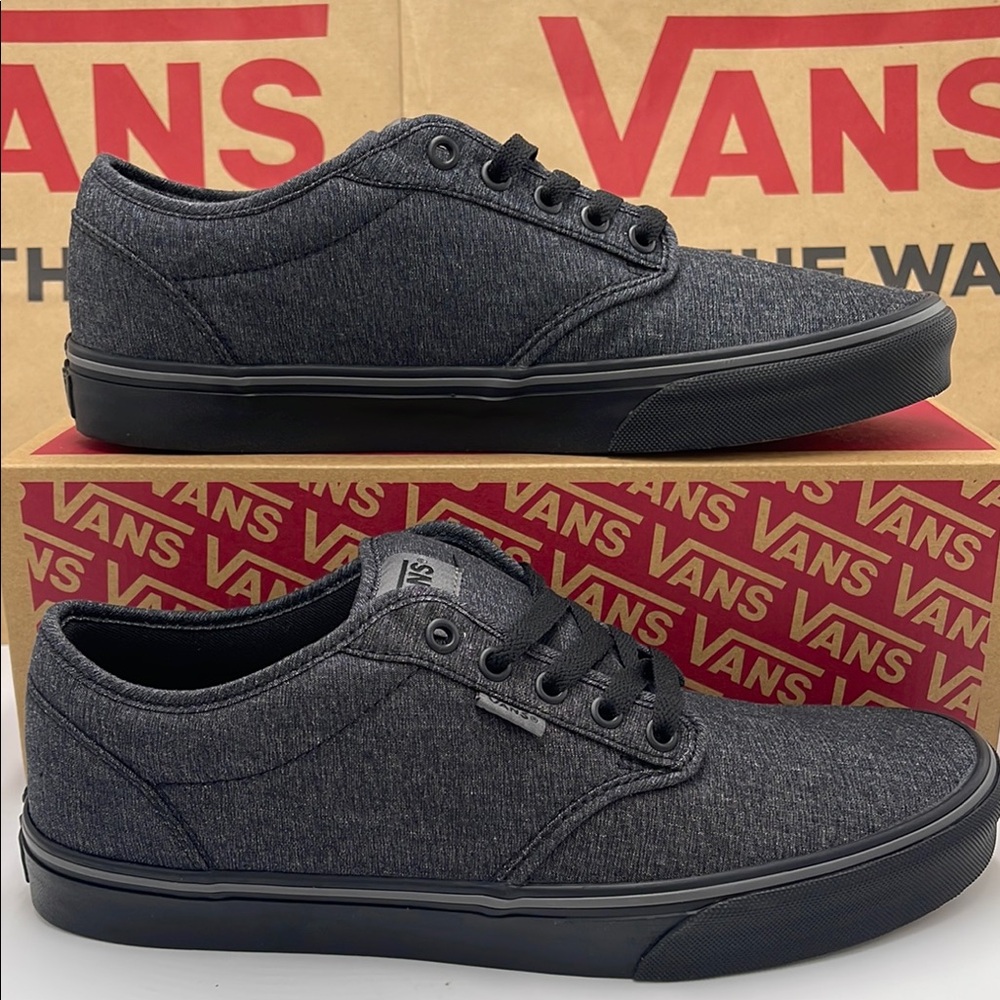 Vans WMNS Low-Top Sneakers Canvas Upper Atwood
(Varsity Textile) Black/ Pewter